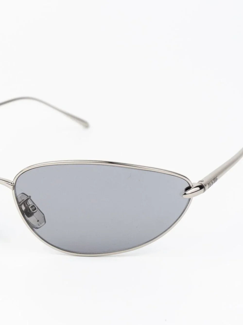 Loewe Women Sunglasses Silver Grey Wraparound LW40164U 16A NEW AUTHENTIC